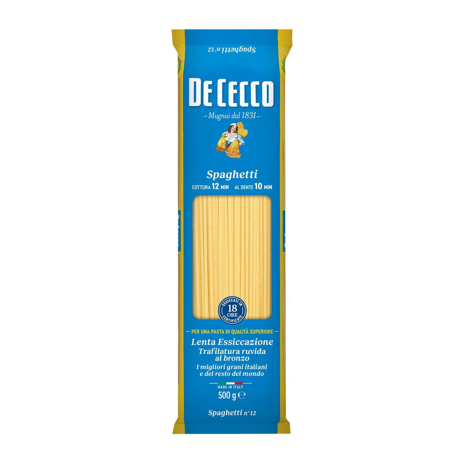 Pâtes Spaghetti No.12 de CECCO 500g