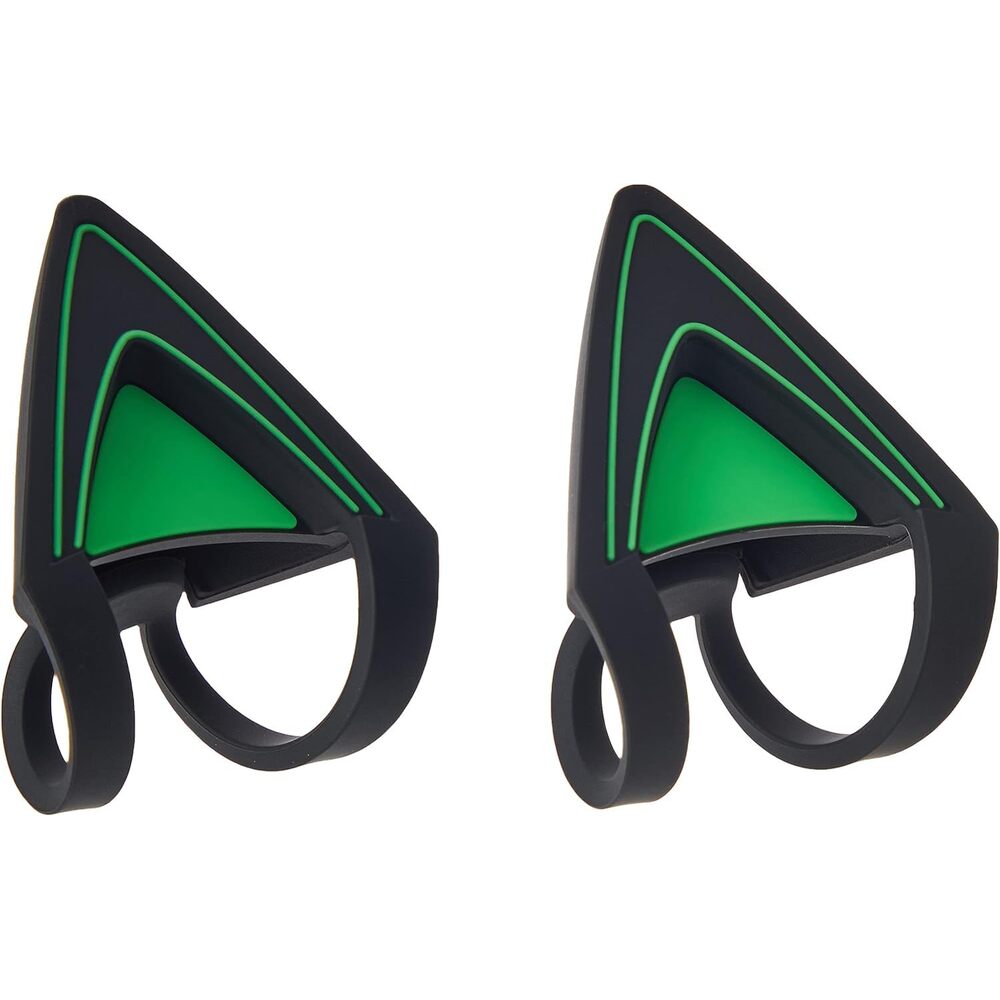 Lot d'oreilles de chat pour casque série Kraken, Conception réglable étanche, Vert