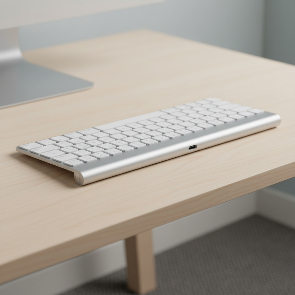 Apple Magic Keyboard avec Touch ID et pavé numérique pour Mac à puce Apple USB-C, disposition française, blanc