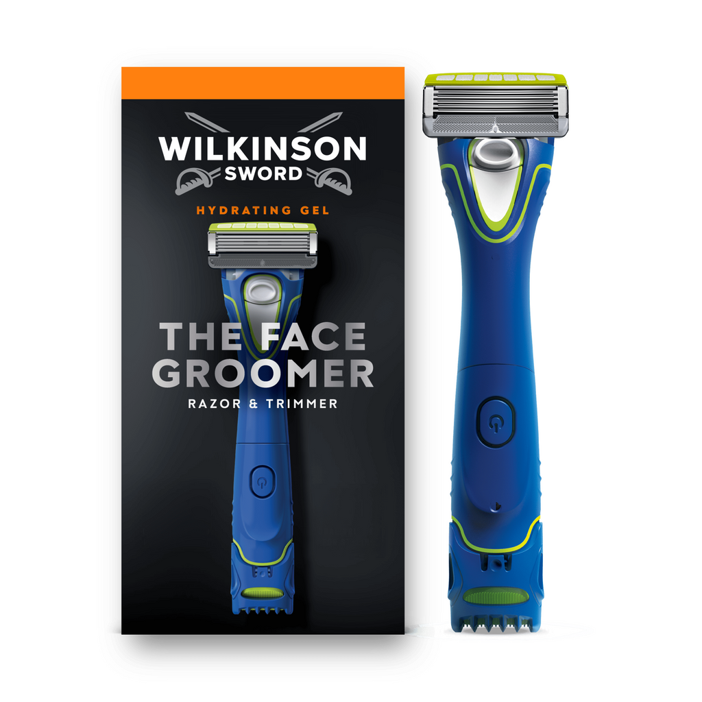 Wilkinson Sword The Face Groomer - Rasoir pour Homme - 1 Manche + 1 Recharge