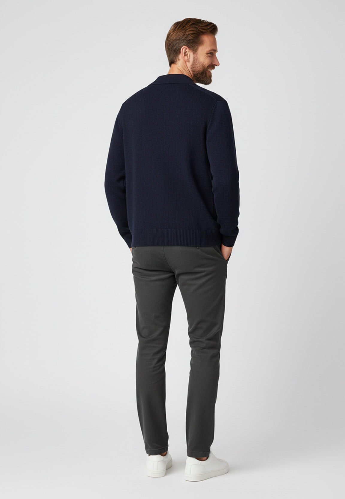 Resteröds Cardigan Dean Bleu Marine S