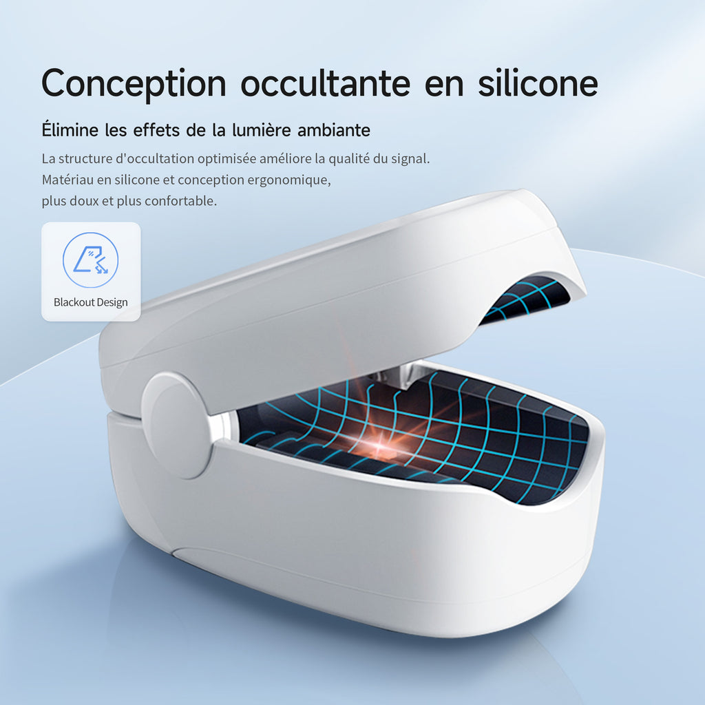 yuwell Oxymètre de pouls | Moniteur d’oxygène dans le sang pour doigt, pour adultes et enfants | Précision clinique, ultra léger, grand écran LED, conception anti-lumière