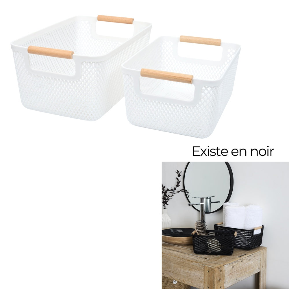 Panier x2 23x16x12cm 28x17x14cm m12