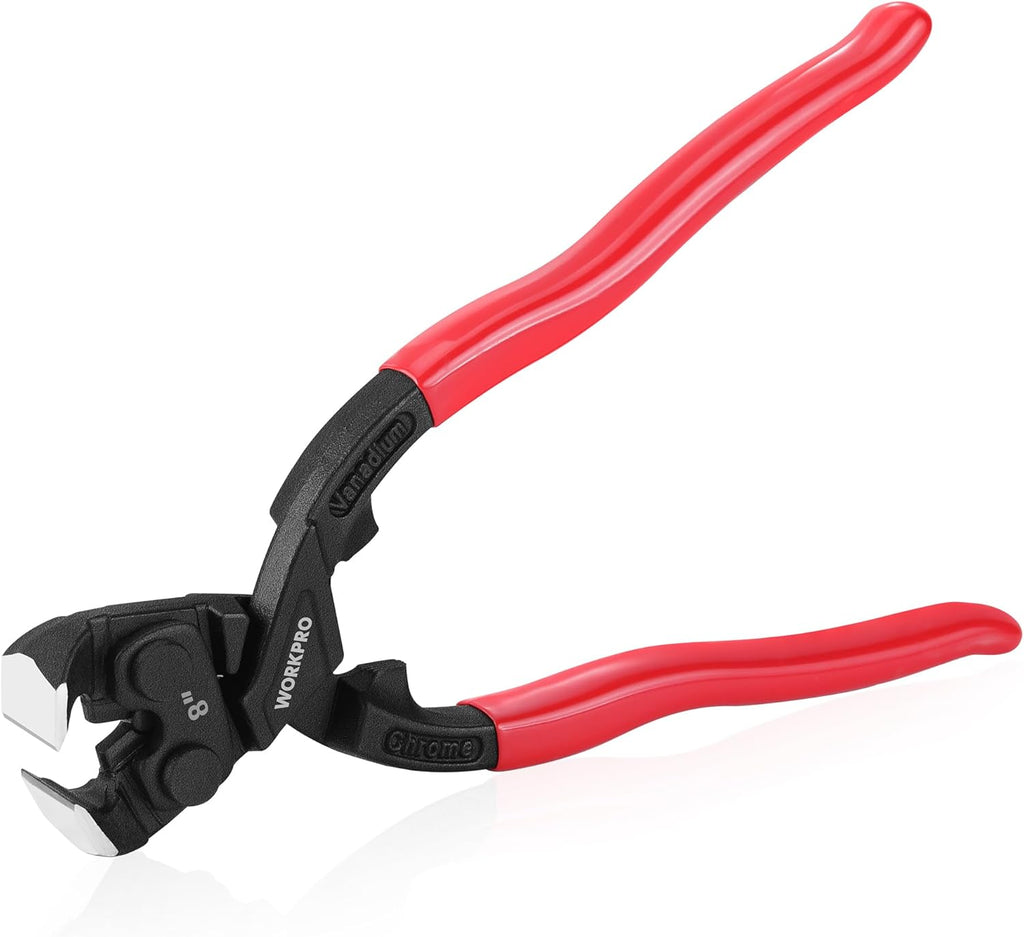 WORKPRO Pince universelle à couper multifonction, robuste, à long manche, avec extracteur de clous, 205 mm