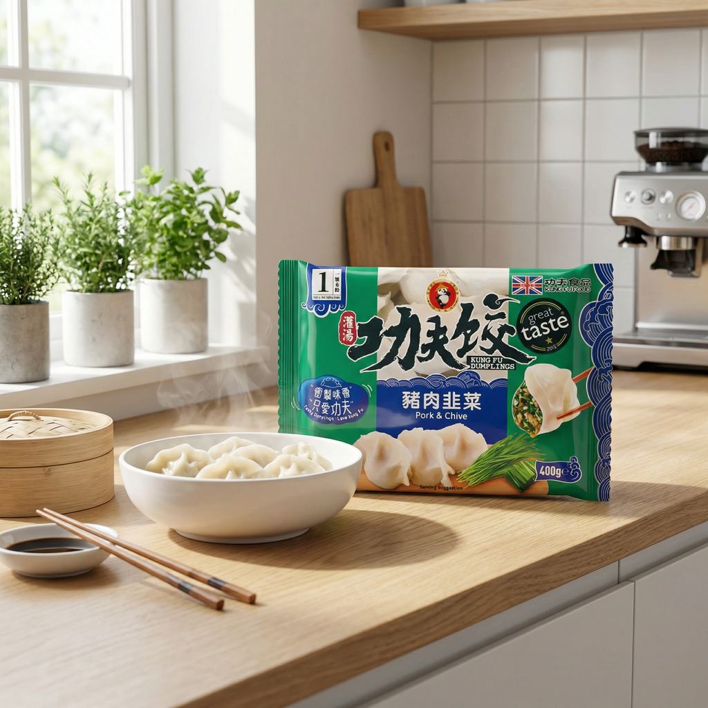 KUNG FU Raviolis au porc et à la ciboulette - 400 g