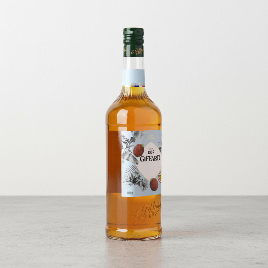 GIFFARD Sirop fruit de la passion pur sucre de canne - 1 L