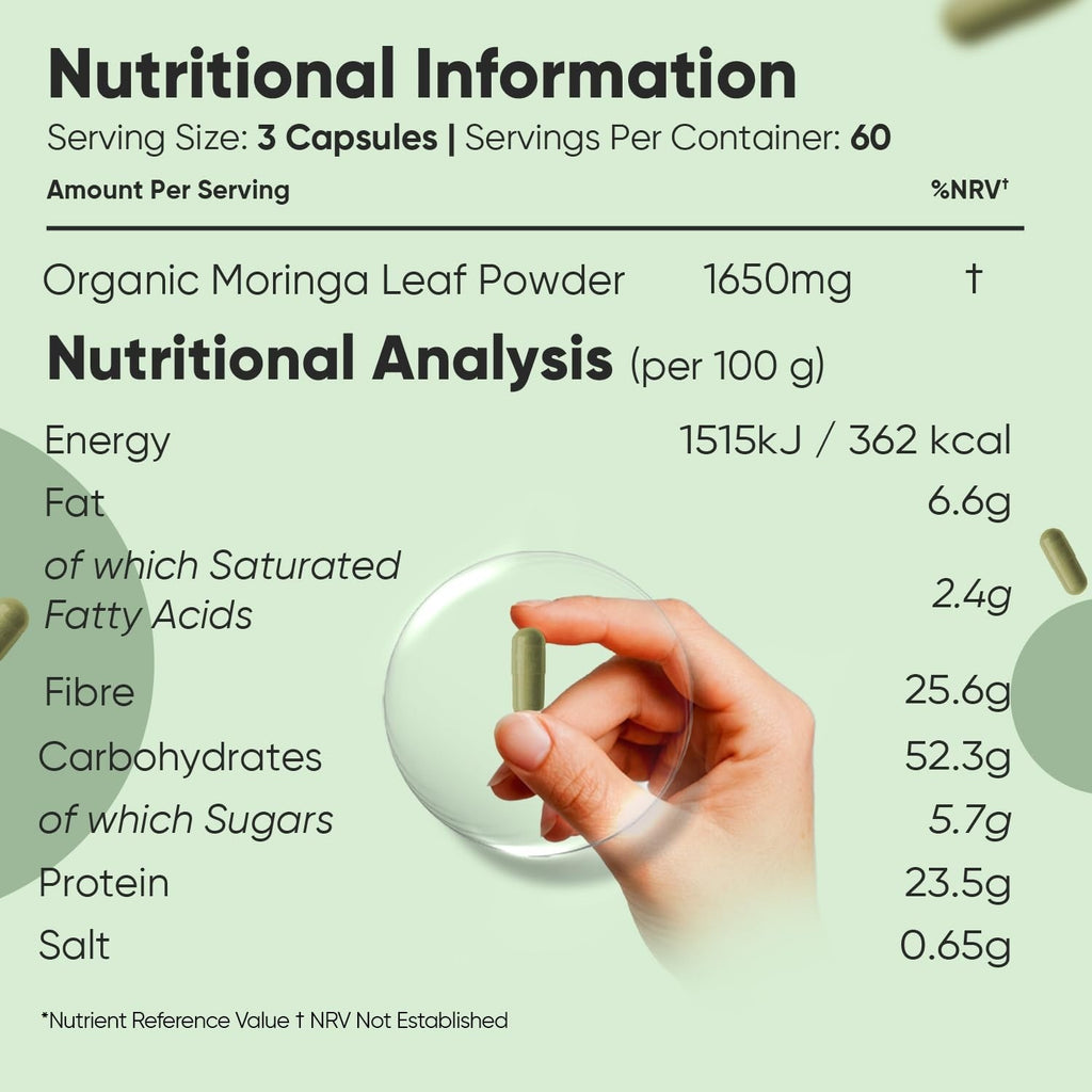 WeightWorld Moringa pure biologique 1650 mg - 180 gélules
