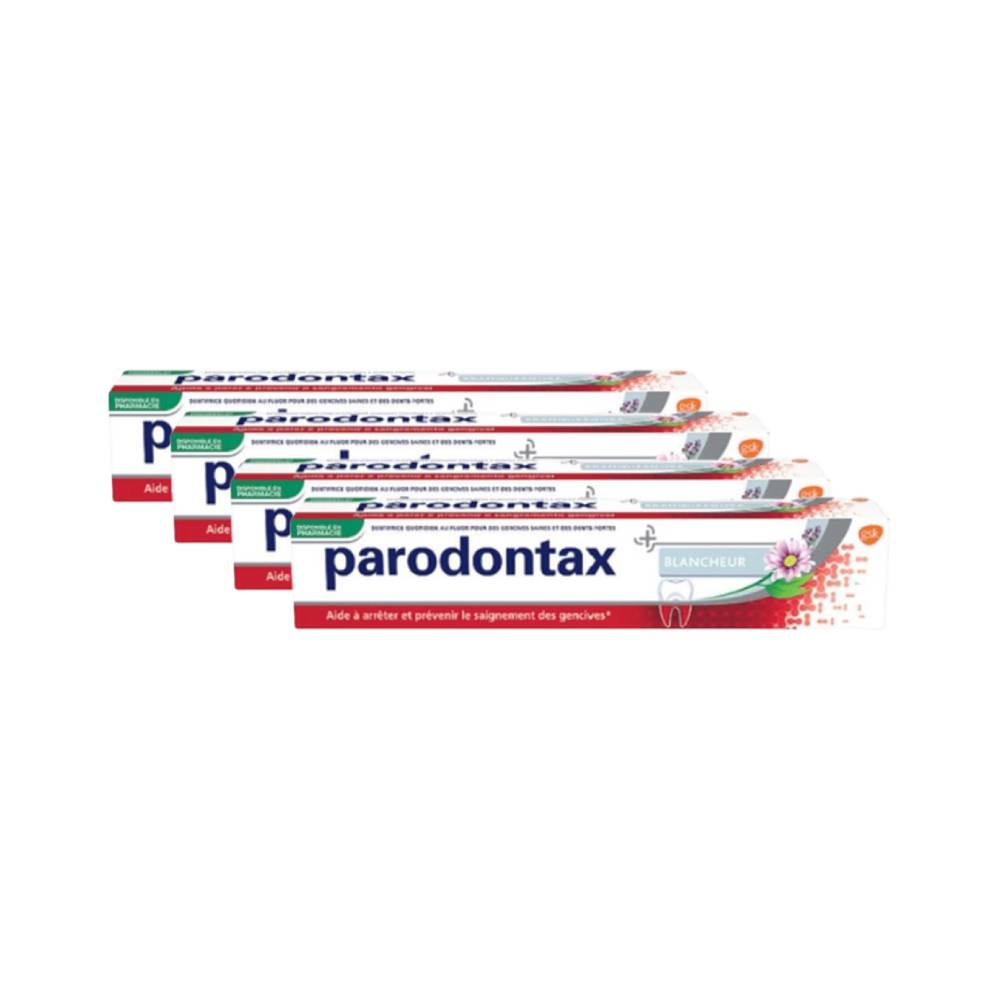 parodontax Dentifrice blanchissant pour gencives saines - 75 ml - Lot de 4 (4 x 75 ml = 4 tubes)