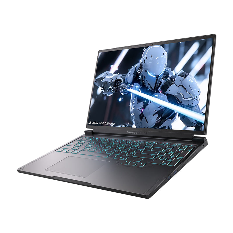 THUNDEROBOT Radiant S16 5060 Ordinateur portable de jeu écran QHD+ 240 Hz 2K 16 pouces, Core i7-13650HX, NVIDIA GeForce RTX 5060, 16 Go de RAM DDR5, SSD 1 To, clavier rétroéclairé RGB, Wi-Fi 6 - Noir