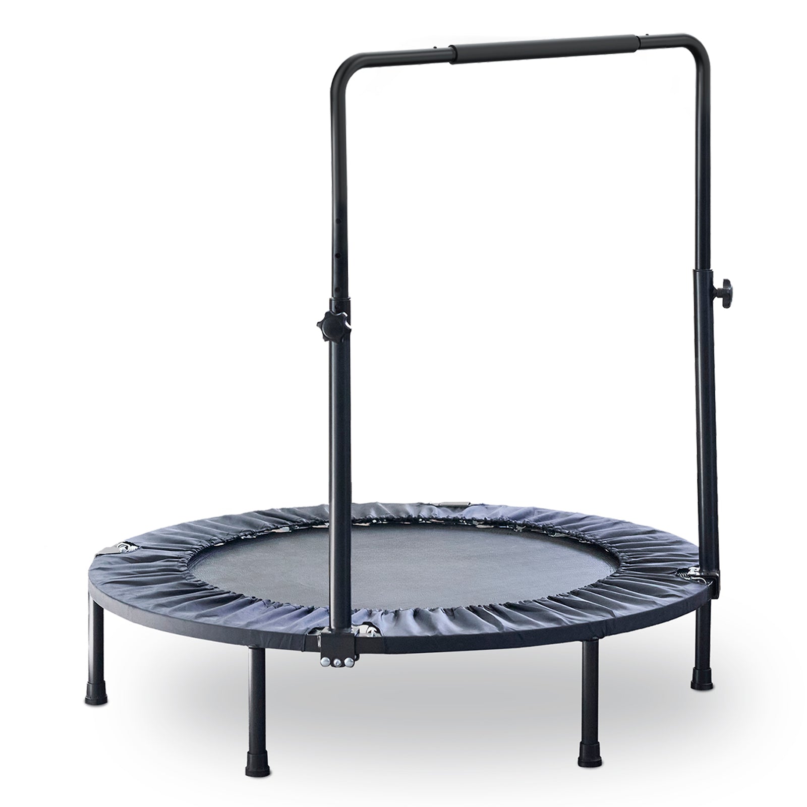 SPORTSOUL Mini rebondisseur de fitness pliable 48" avec poignée, pré-assemblé, charge maximale 80 kg