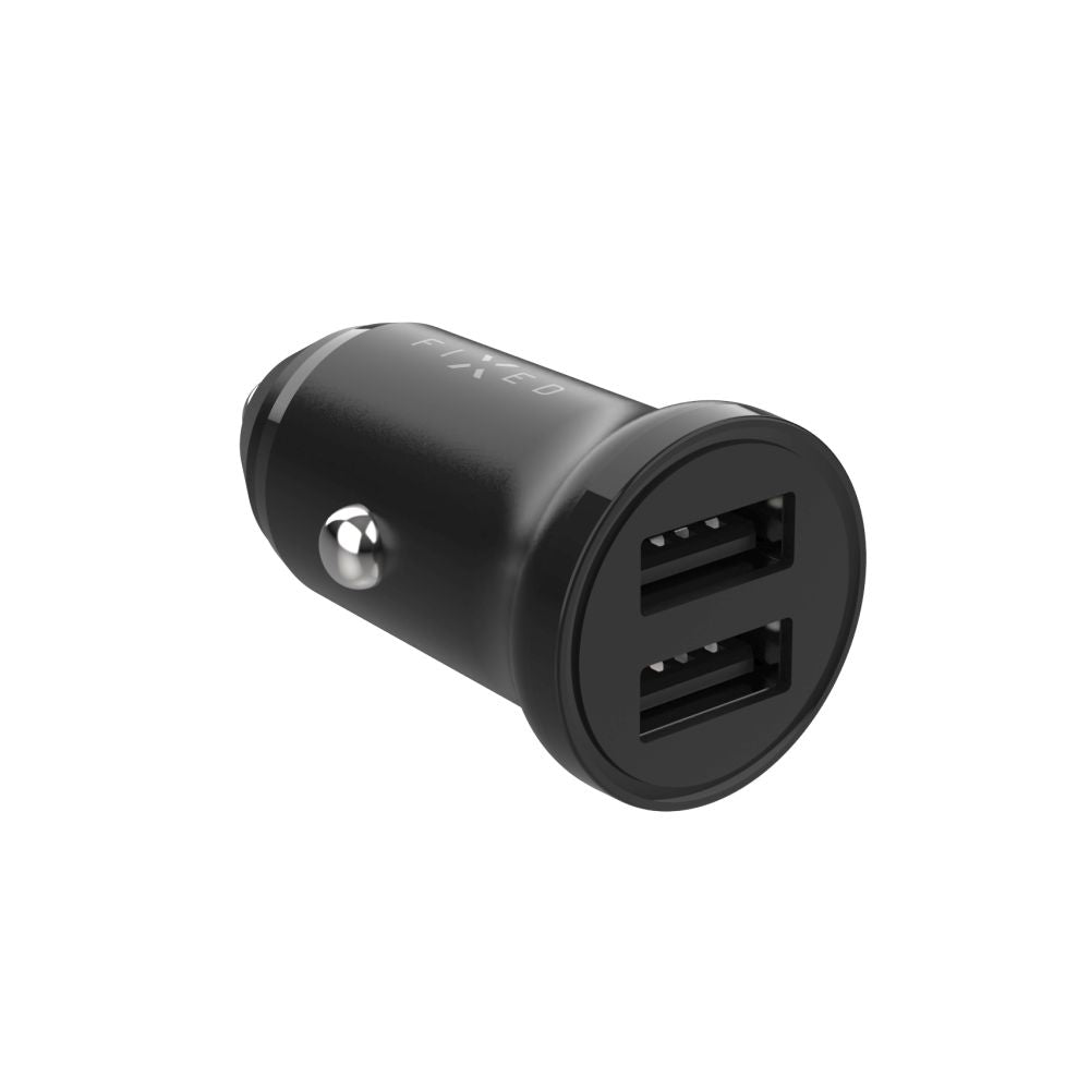 FIXED Chargeur allume-cigare double USB 15W - Noir
