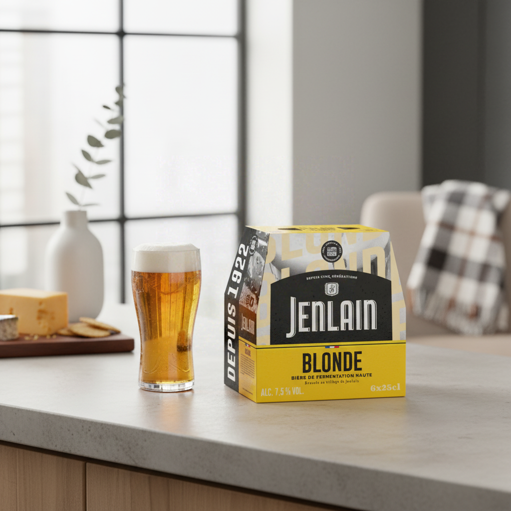 JENLAIN Bière blonde 6,5 % - Pack 6 x 25 cl