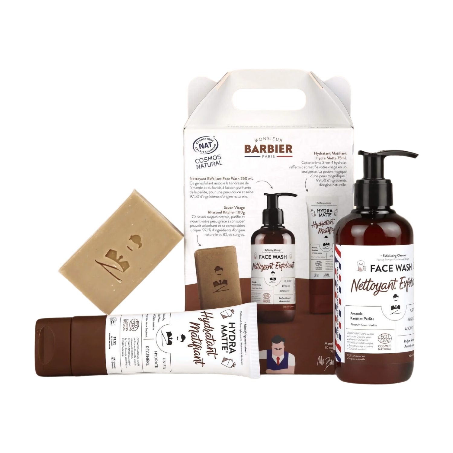 MONSIEUR BARBIER Coffret de soins du visage The Happy Face Box pour hommes - 1 unité