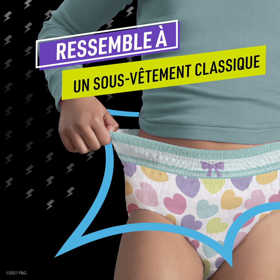 Pampers Ninjamas Culottes de nuit Rose, 8-12 ans, 9 couches