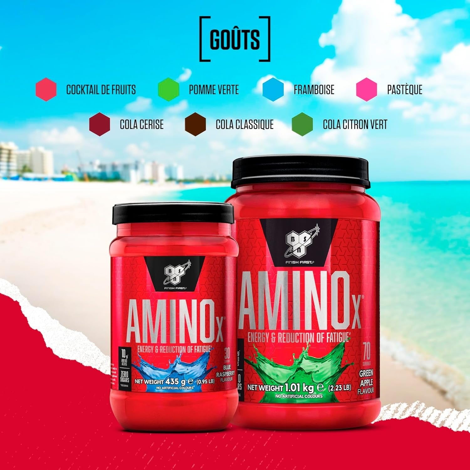 BSN Amino X saveur punch aux fruits - 1 kg