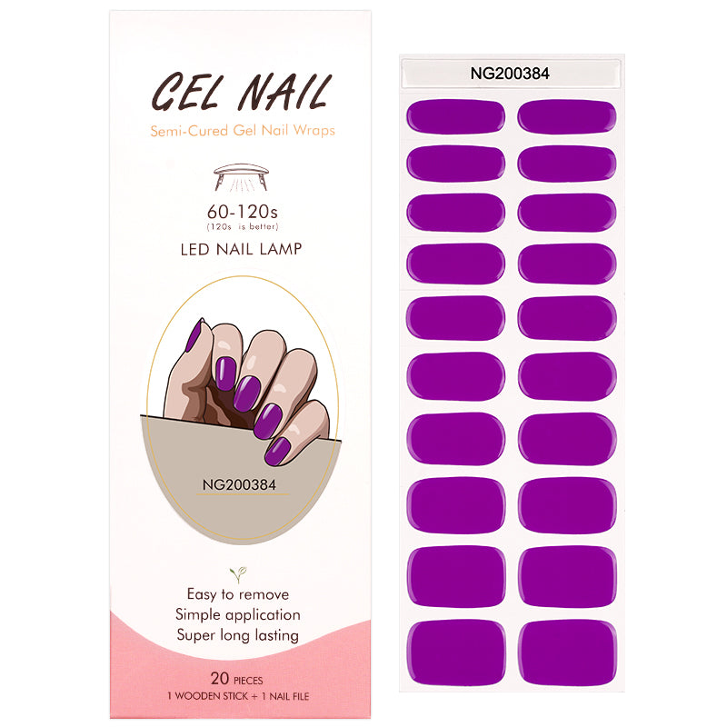 MeoMagic Stickers pour ongles en gel / ongles à presser - 20 patchs (Style 14-162)