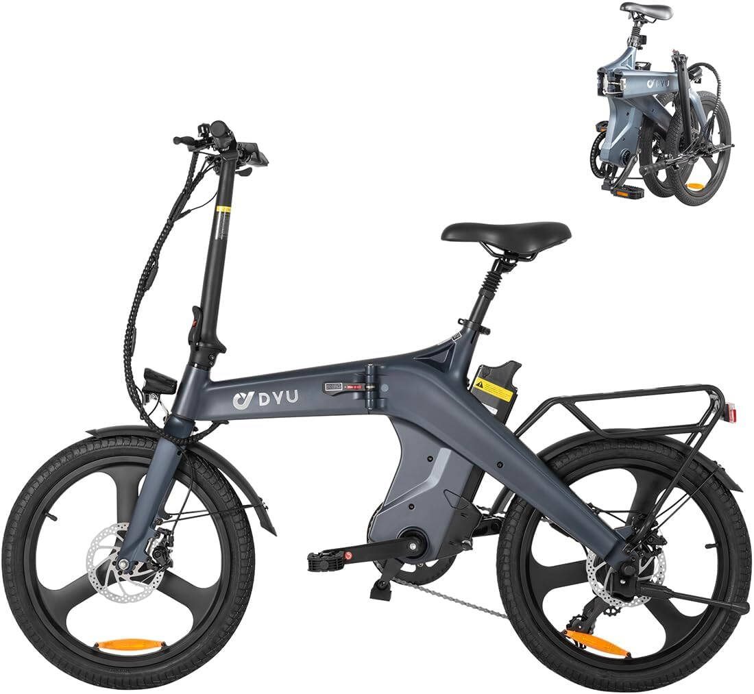 DYU T1 Vélo électrique pliant 20 pouces - Gris