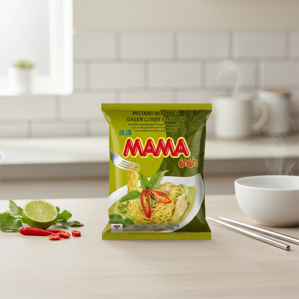 MAMA Nouilles instantanées saveur curry vert 55 g