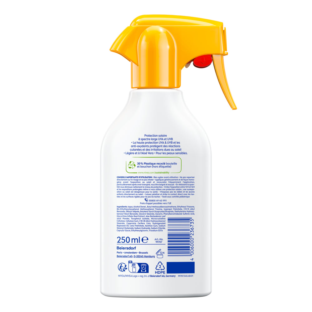 NIVEA SUN Sensitive Spray Protection Solaire SPF50+ - 250 ml