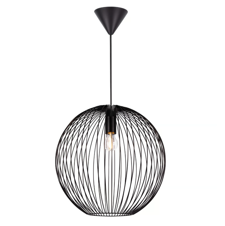 Suspension BERONI 45 métal noir IP20 E27 - Nordlux, Intérieur