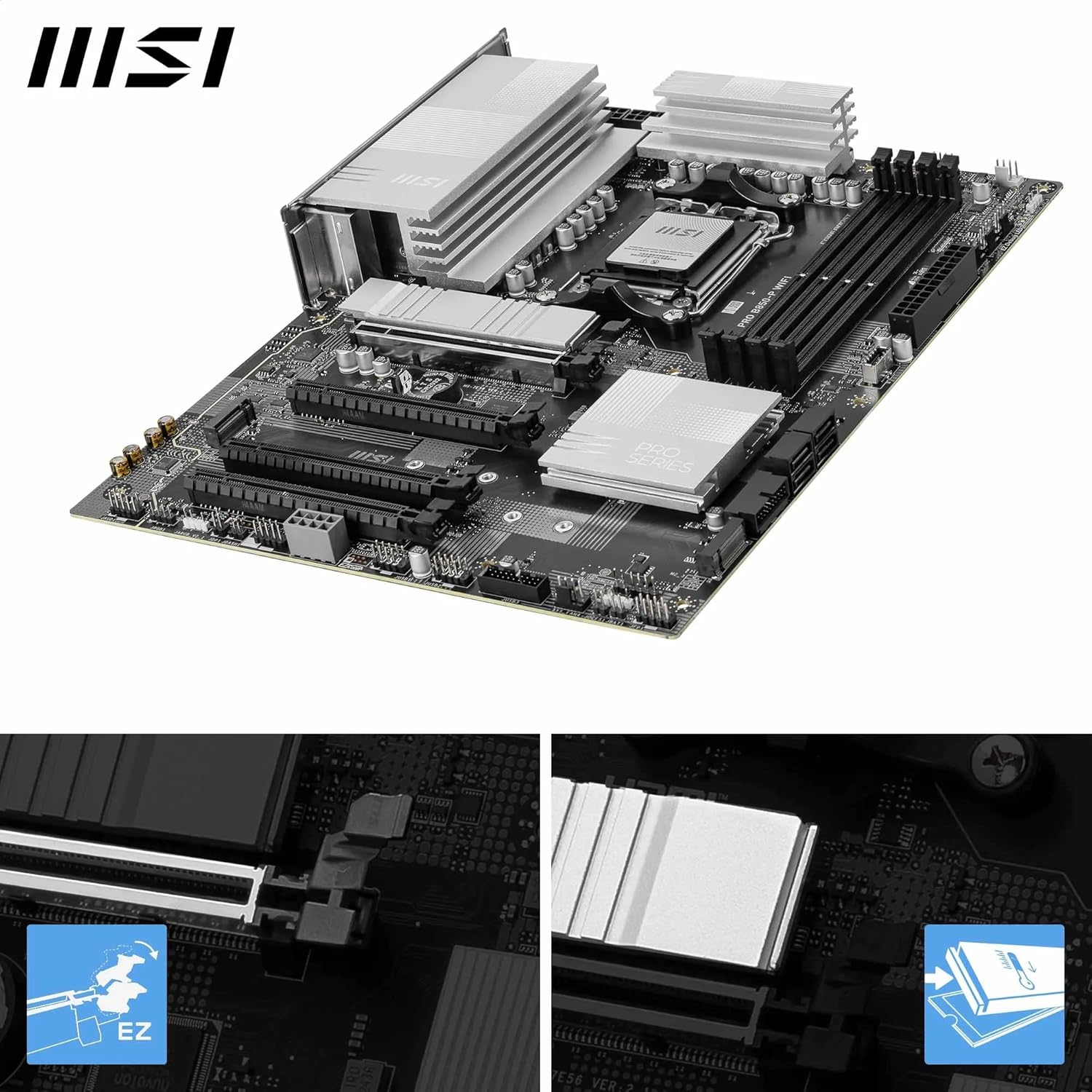 MSI carte mère PRO B850-P WIFI AMD B850 Socket AM5 ATX
