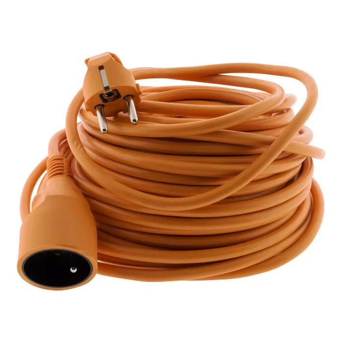 Prolongateur jardin 16A HO5VV-F 3G1,5mm² 2P+T 25m - orange - Zenitech