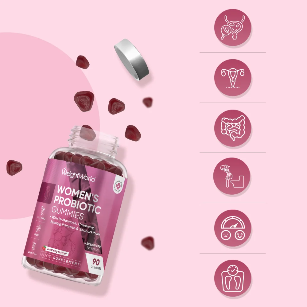 WeightWorld Gommes probiotiques pour femmes, 90 gommes
