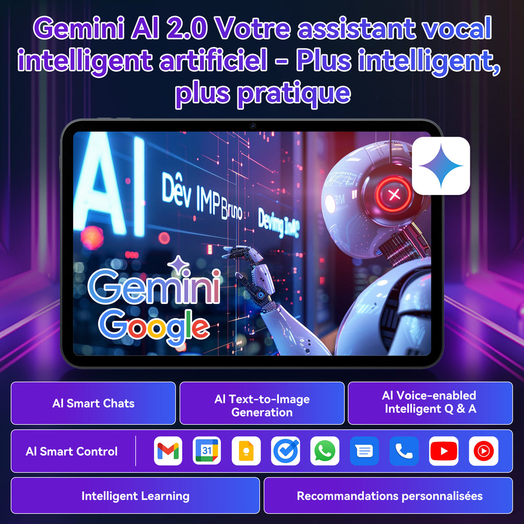 TABWEE T60Pro Tablette 13,4 pouces, Android 16, 120 Hz, 2K FHD+, 5G, Wi-Fi, processeur octa-core, 24 Go (8 + 16) de RAM + 256 Go de stockage