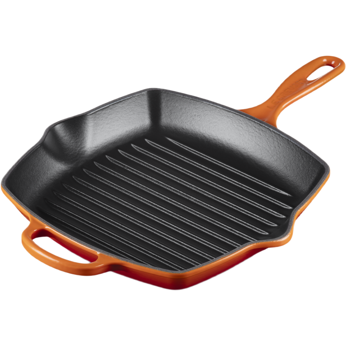 Le Creuset Signature Poêle-gril carrée 26 cm - Rouge (20183260900422)