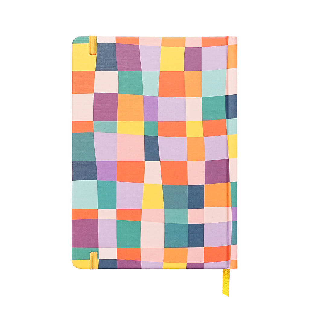 Jubiluu Carnet ligné A5 à couverture rigide texturée avec marque-pages et élastique - Veggie Garden