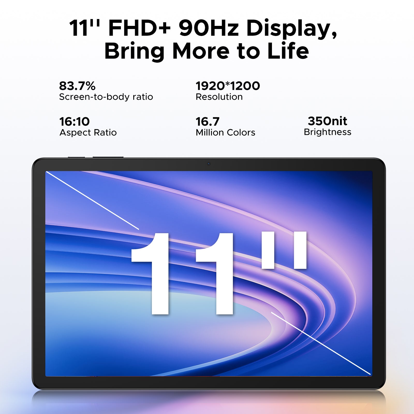 DOOGEE Tab G6 Plus tablette 11 pouces, Android 15, modèle 2025, compatible 5G/Wi‑Fi, emplacement pour carte SIM intégré, écran IA FHD+, 32GB RAM + 256GB ROM, 2TB, 8000mAh, octa-core T7280, compatible Widevine L1, GPS, noir