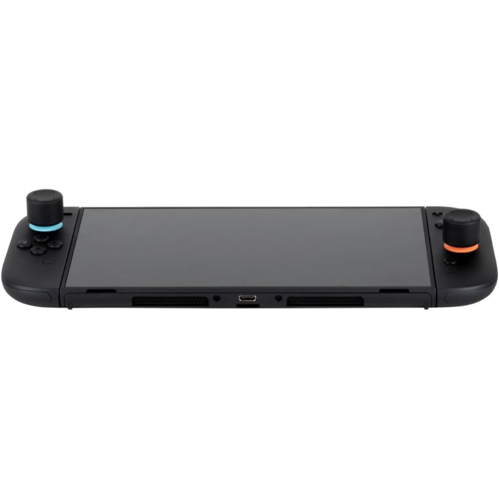 KONIX Pack de 8 capuchons de boutons pour manettes Joy-Con Nintendo Switch 2 - Hauteur réglable - Noir