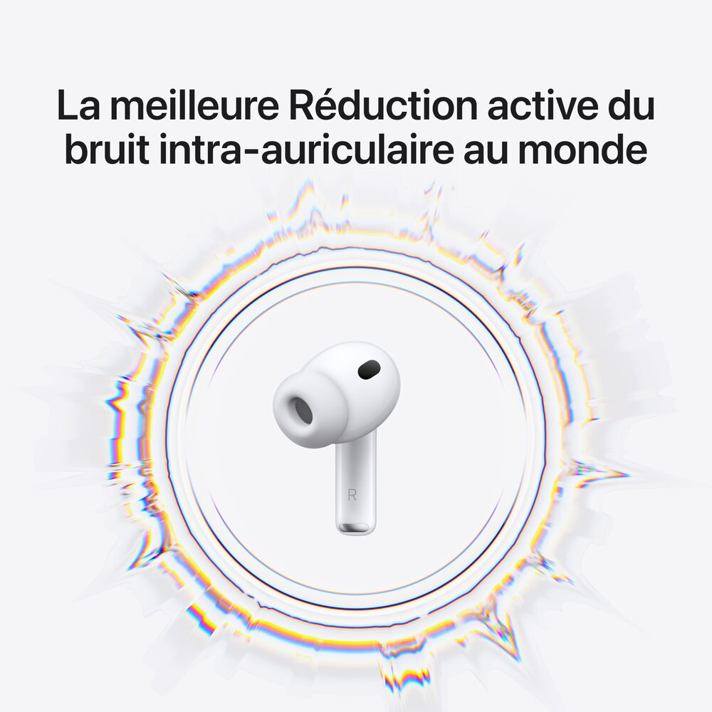 Apple AirPods Pro (3e génération) Casque True Wireless Stereo (TWS) Intra-auriculaire Appels/Musique/Sport/Quotidien Bluetooth Blanc