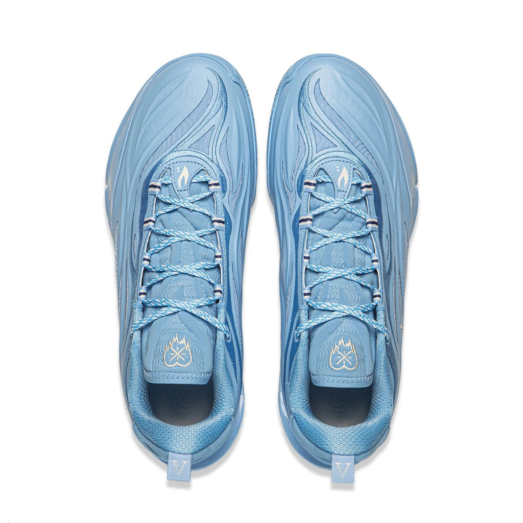 EU45 LI-NING Wade 808 5 Ultra V2 Chaussures de basket professionnel pour homme intérieur et extérieur - Bleu marine clair