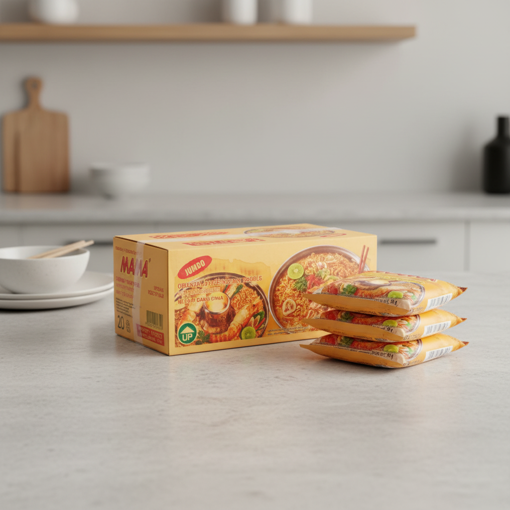 MAMA nouilles instantanées saveur Tom Yum crevette crémeuse carton 20 x 90 g