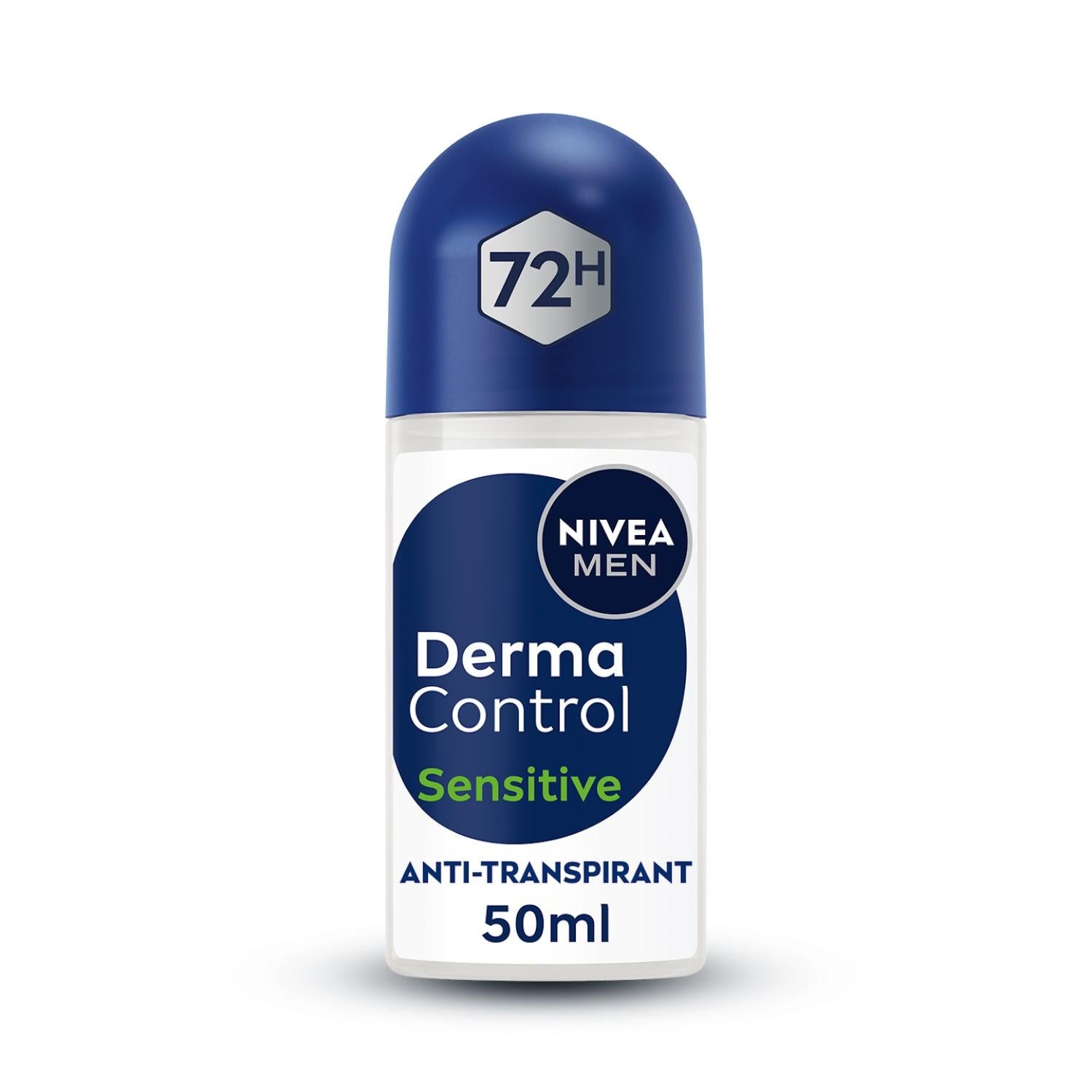 NIVEA MEN Déodorant Bille Derma Control Protection Peaux Sensibles 72h 50ml