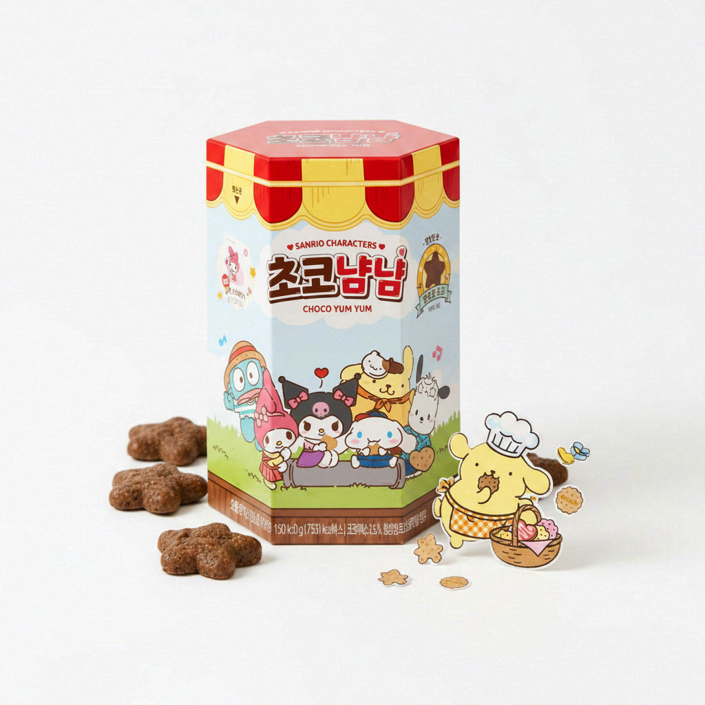MEASTY Biscuits Yumyum au chocolat personnages Sanrio 25 g
