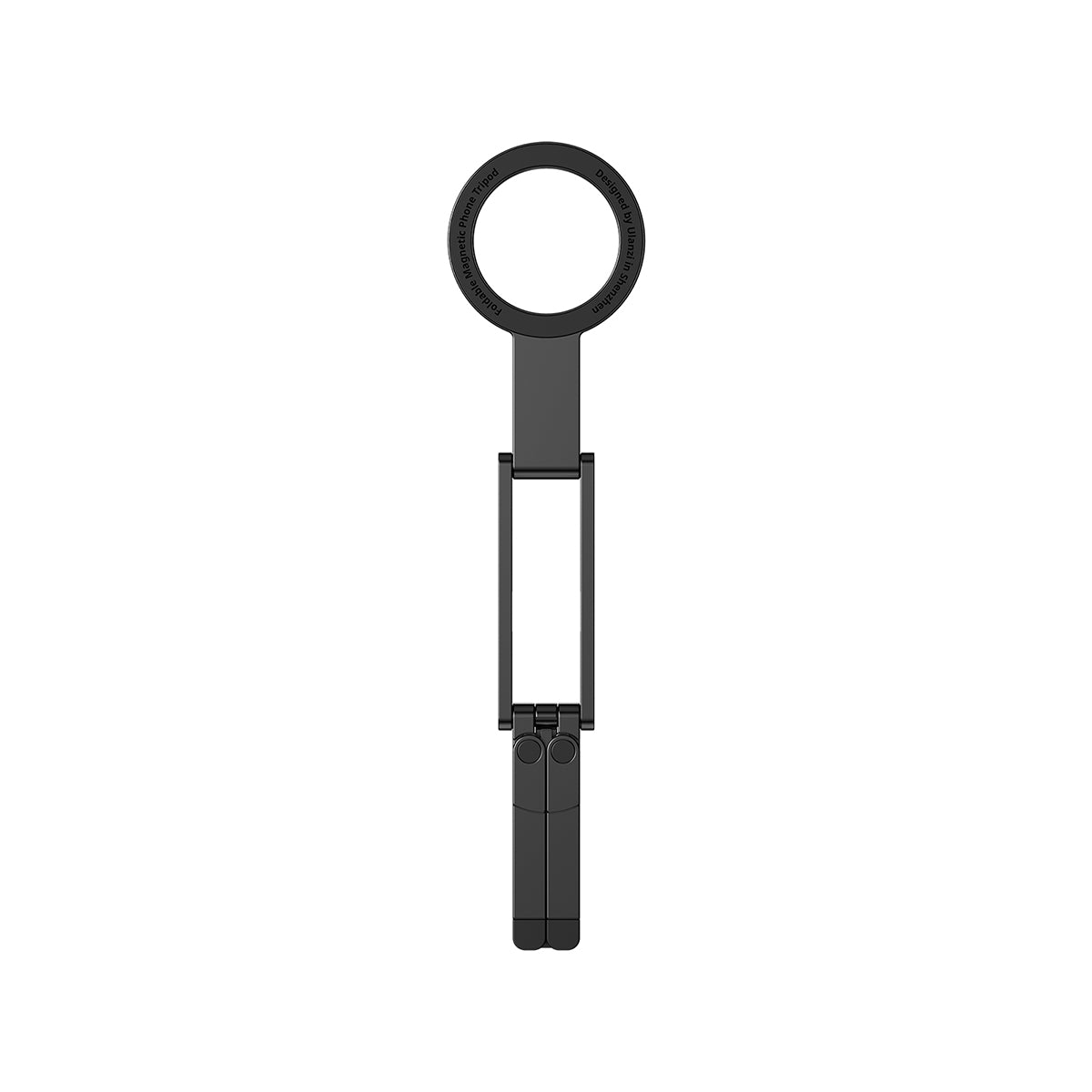 Ulanzi MA60 Trépied magnétique, Compatible avec iPhone 17/16/15/14/13/12 MagSafe et Samsung, Mini perche à selfie pliable 3-en-1 en aluminium, Force magnétique 14 N