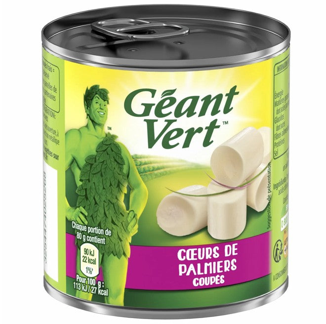GEANT VERT Cœur de palmiers en coupes 1/4 125g
