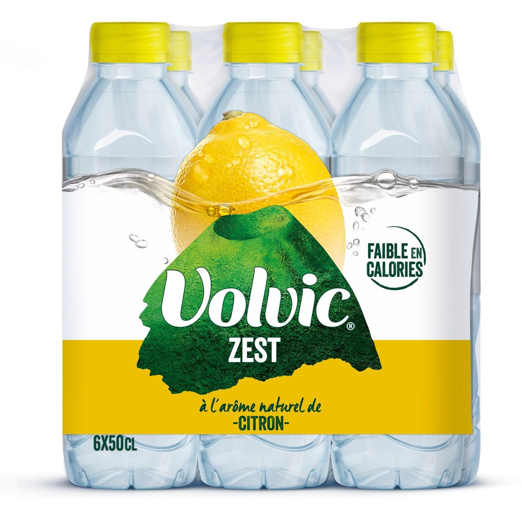 VOLVIC Zest eau aromatisée citron pack 6x50cl
