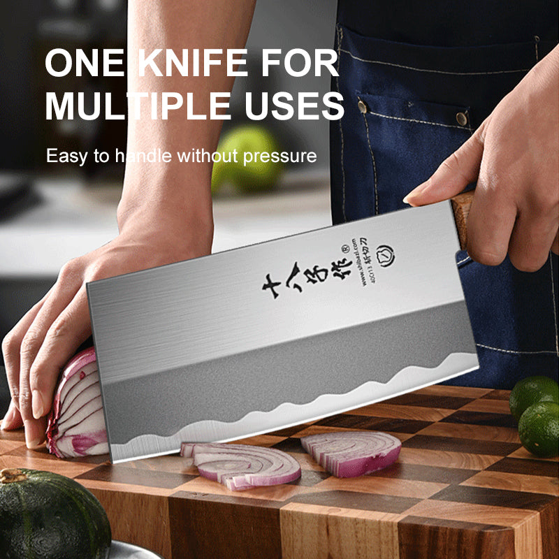 SHIBAZIZUO Couteau de cuisine en acier inoxydable à manche unique - 280 mm