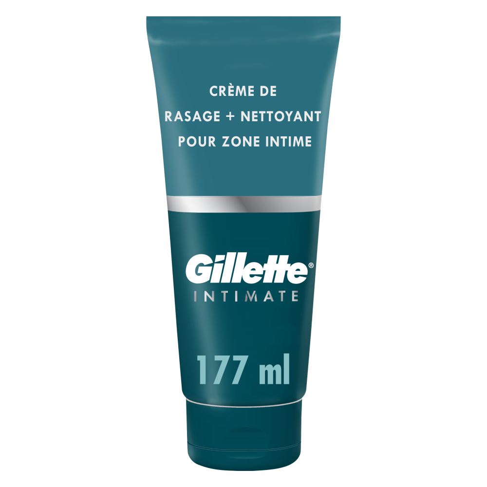 Gillette INTIMATE Crème nettoyante et rasante 2-en-1, 177 ml