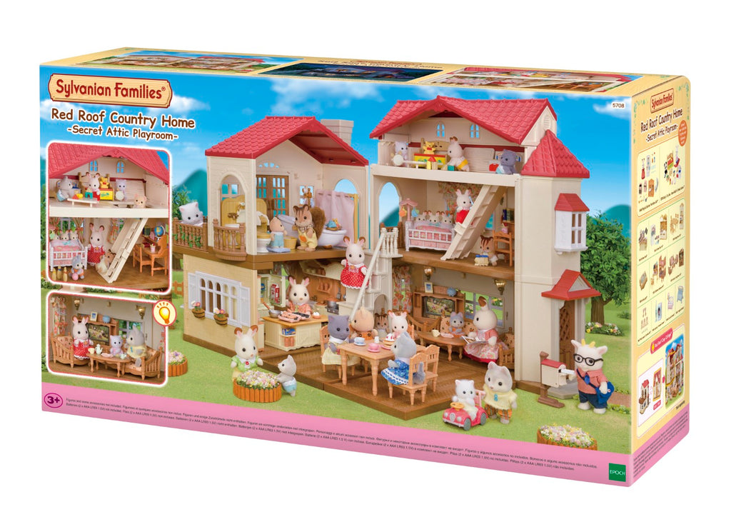 Sylvanian Families La grande maison éclairée et sa pièce secrète