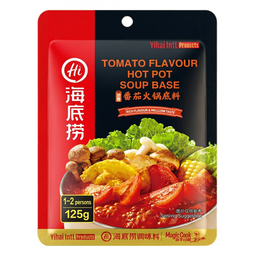 HAIDILAO Base de soupe pour fondue - Tomate pour une personne 125 g