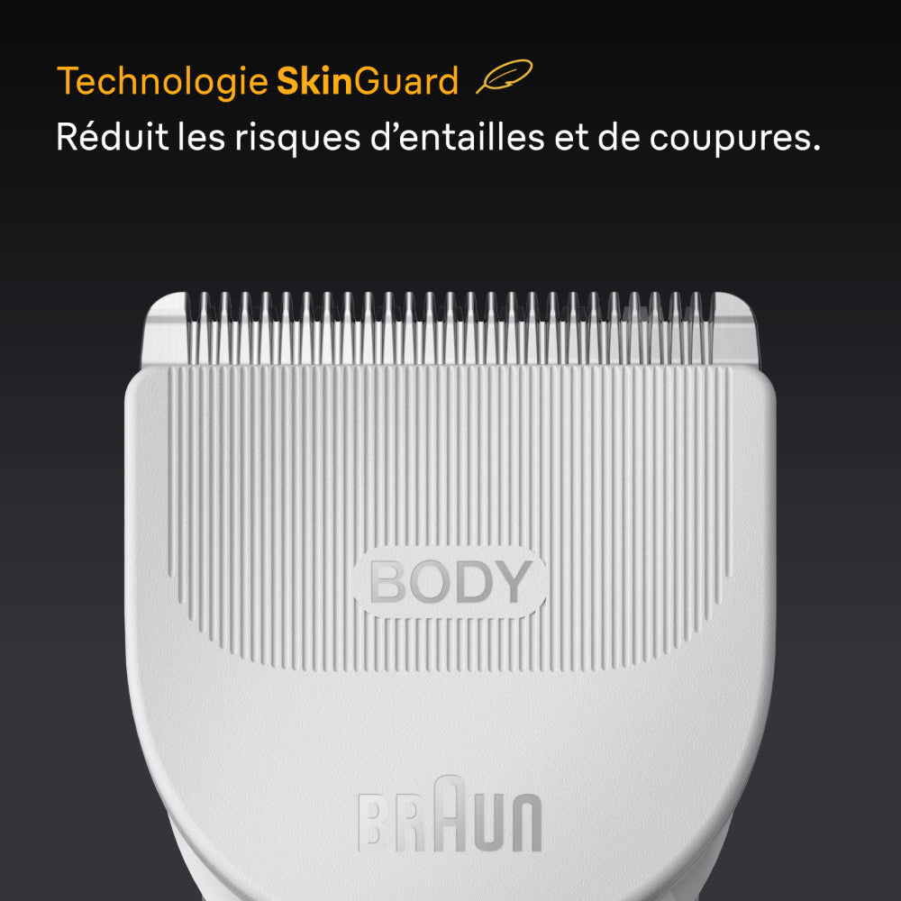BRAUN BS Styler BG5500 Tondeuse pour le corps 3-en-1 - Technologie SkinGuard - 100 % étanche