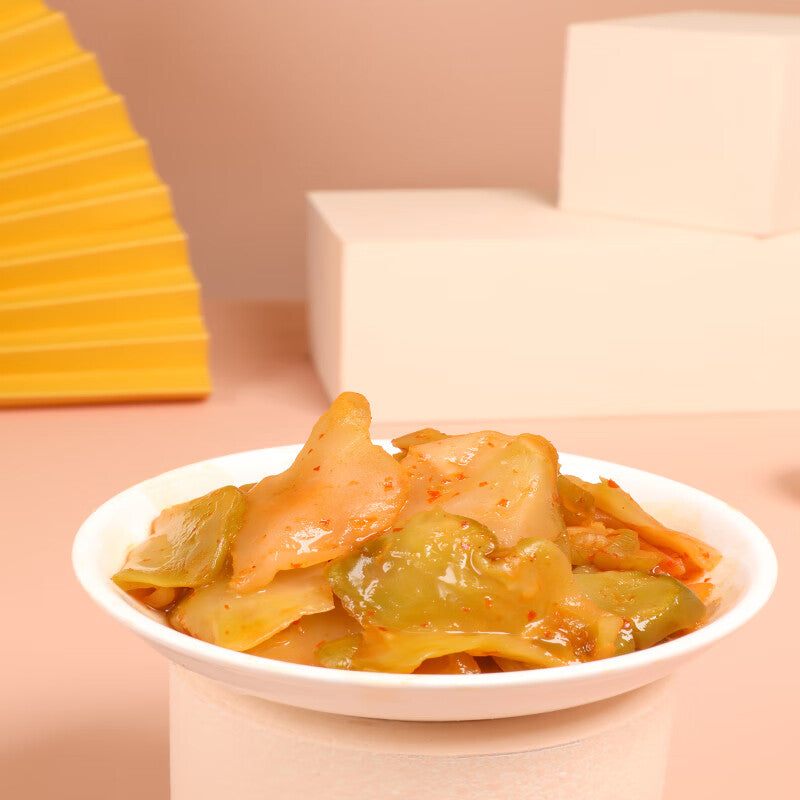 Wu Jiang Tranches de tubercule de moutarde fraîchement pressées 80 g