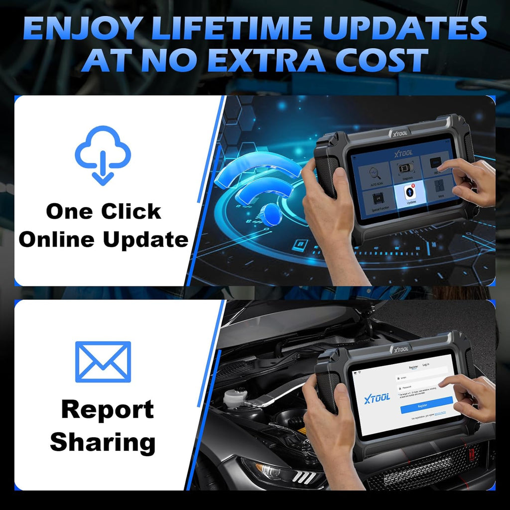 xtool D6 Scanner OBD2 Système Complet Outil de Diagnostic avec Mises à Jour Gratuites à Vie | Lecteur de Code pour Voiture & Outil de Scan avec 15+ Réinitialisations
