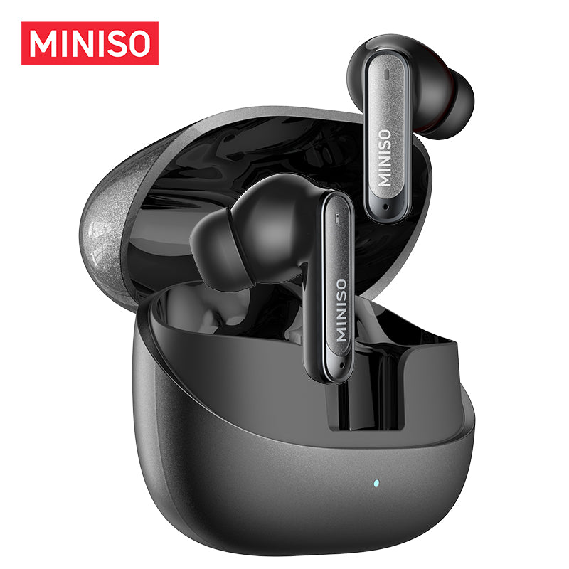 Écouteurs sans fil Bluetooth 6.0 MINISO MS106, conception d'écouteurs de traduction TWS AI avec son haute fidélité avec microphone intégré et indice d'étanchéité IPX5