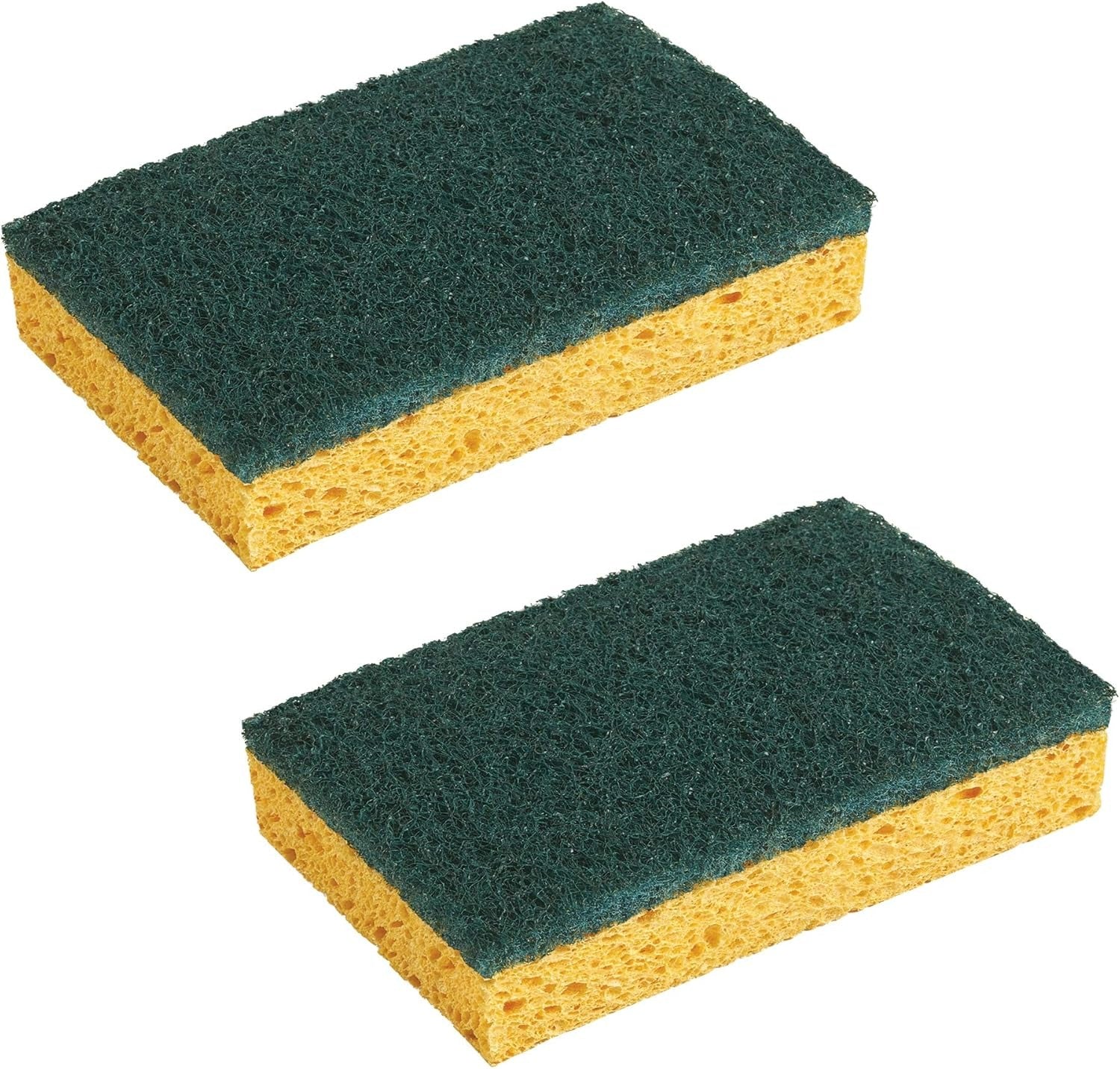 Spontex Éponges à Récurer Anti-Graisse, Anti-Rayures, Lot de 2