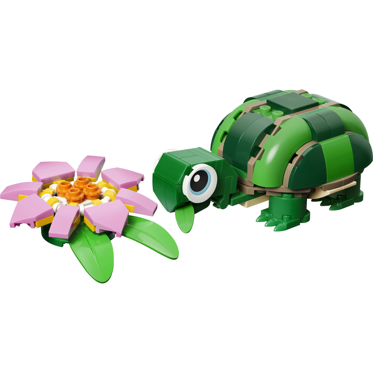 LEGO Creator 31377 La tortue et la fleur de nénuphar